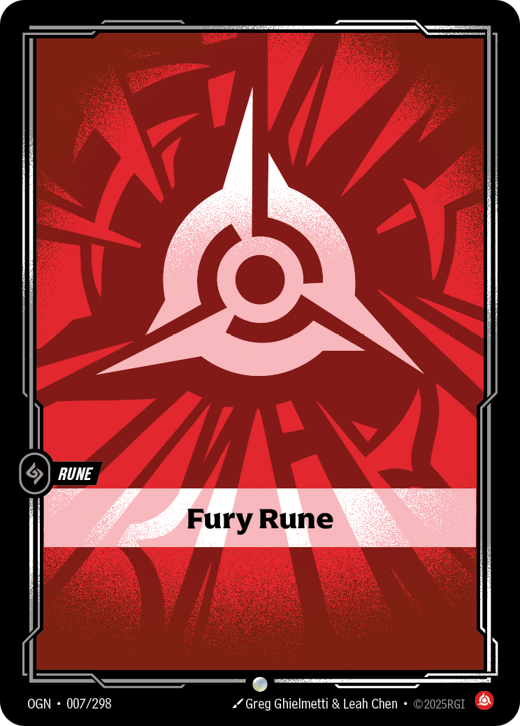 Fury Rune - OGN 007/298 Chinese Version