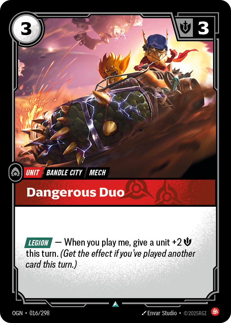Dangerous Duo - OGN 016/298 Chinese Version