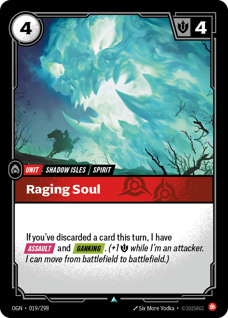 Raging Soul - OGN 019/298 Chinese Version