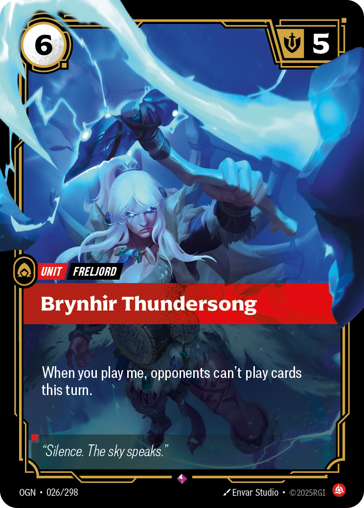 Brynhir Thundersong - OGN 026/298 Chinese Version