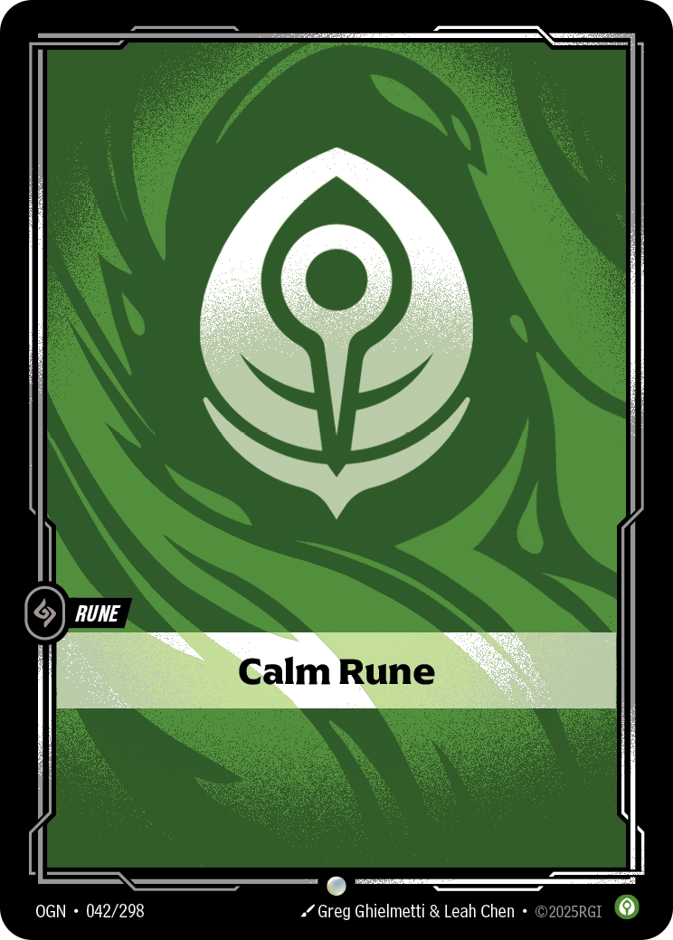 Calm Rune - OGN 042/298 Chinese Version