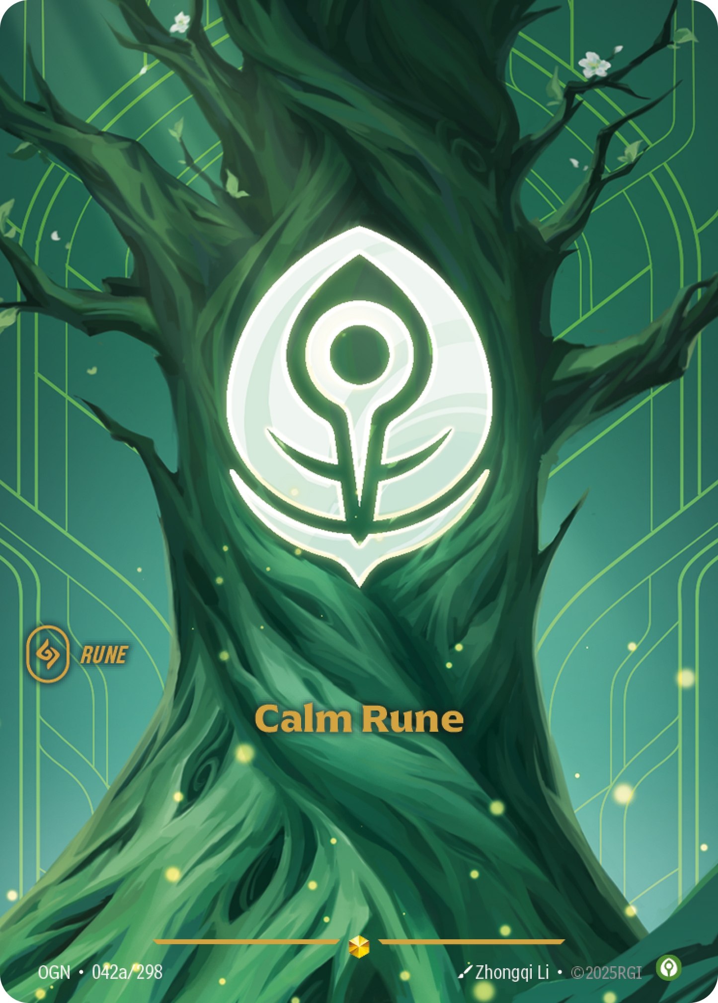 Calm Rune - OGN 042a/298 Chinese Version