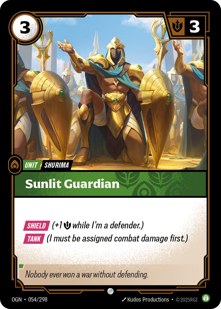Sunlit Guardian - OGN 054/298 Chinese Version