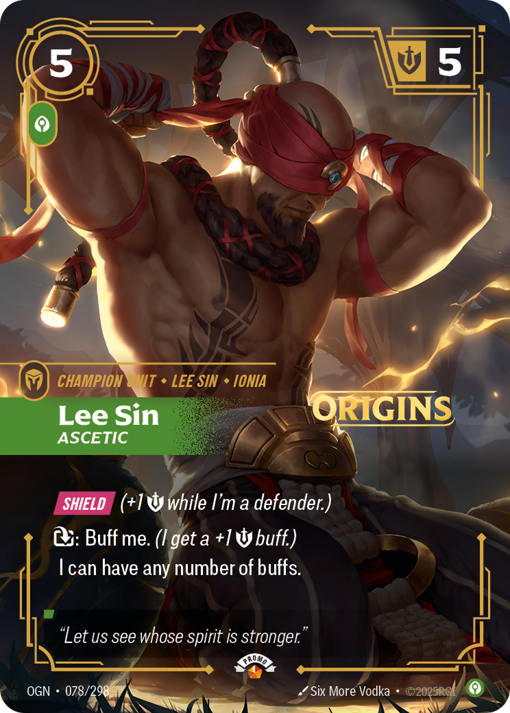 Lee Sin - OGN 078/298 Chinese Version