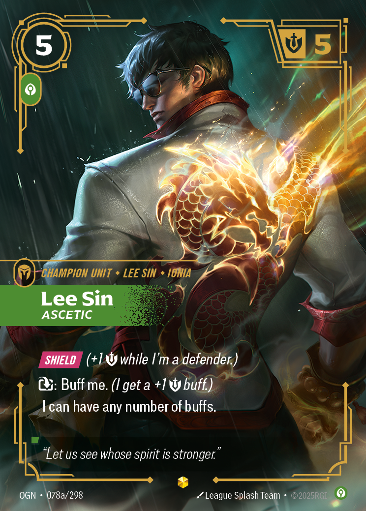 Lee Sin - OGN 078a/298 Chinese Version