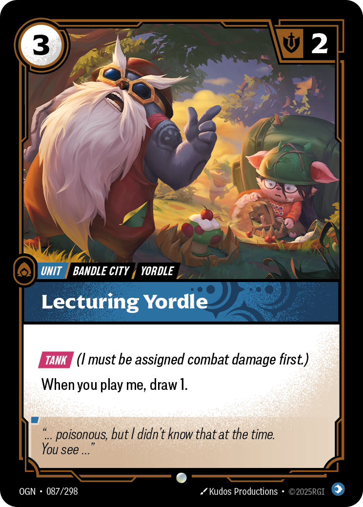 Lecturing Yordle - OGN 087/298 Chinese Version