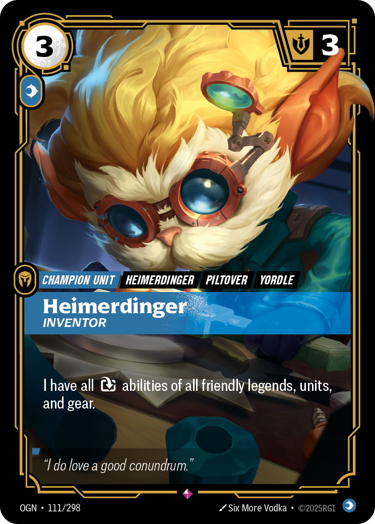 Heimerdinger - OGN 111/298 Chinese Version