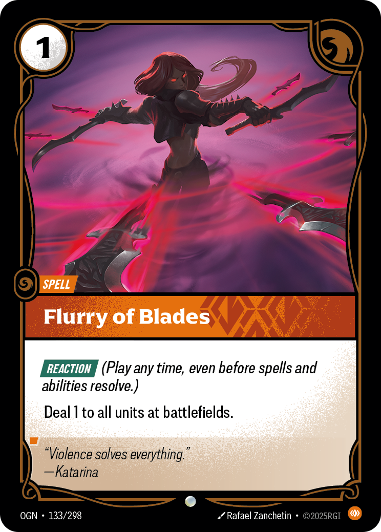 Flurry of Blades - OGN 133/298 Chinese Version