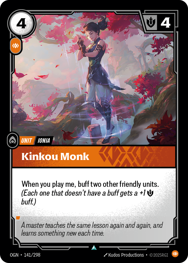 Kinkou Monk - OGN 141/298 Chinese Version