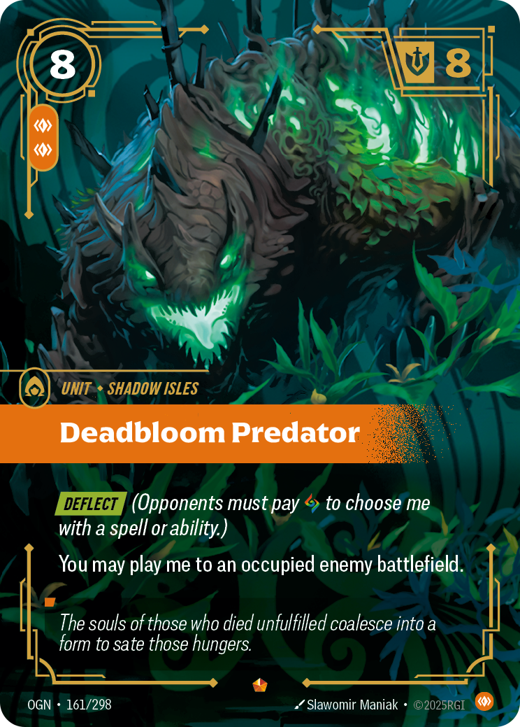 Deadbloom Predator - OGN 161/298 Chinese Version