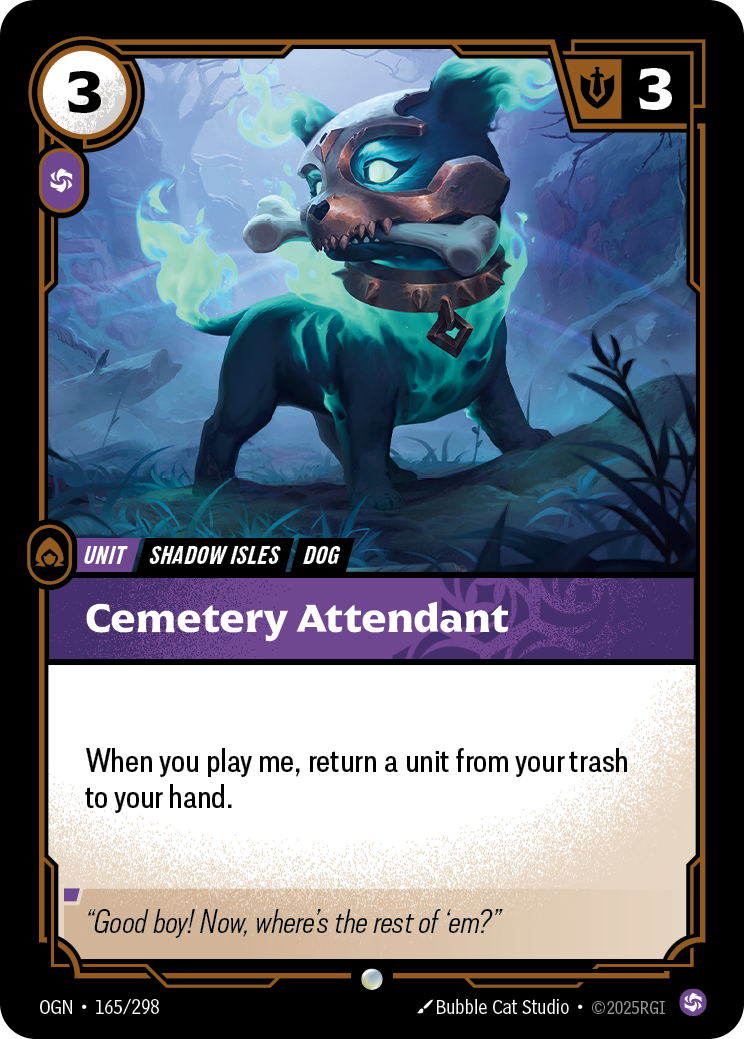 Cemetery Attendant - OGN 165/298 Chinese Version
