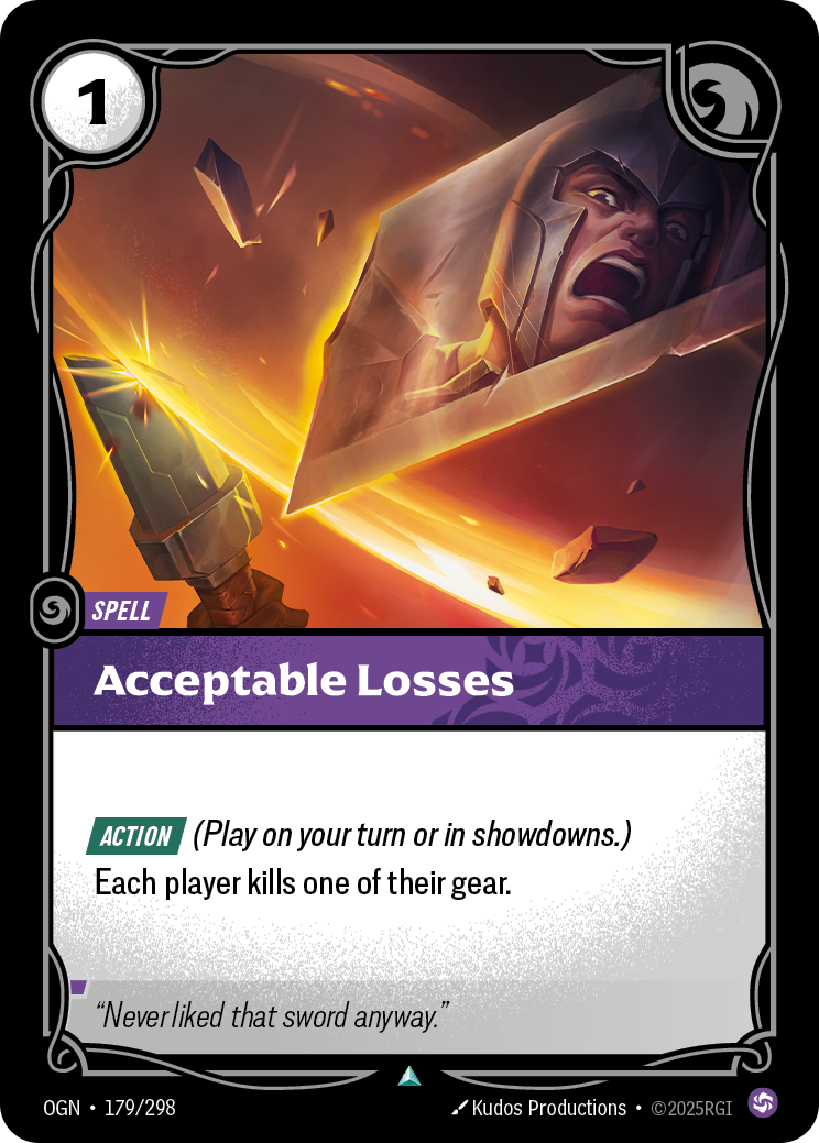 Acceptable Losses - OGN 179/298 Chinese Version