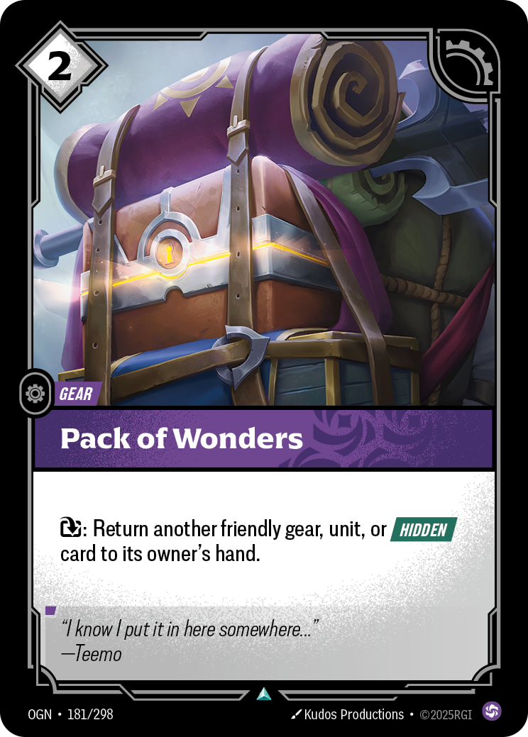 Pack of Wonders - OGN 181/298 Chinese Version