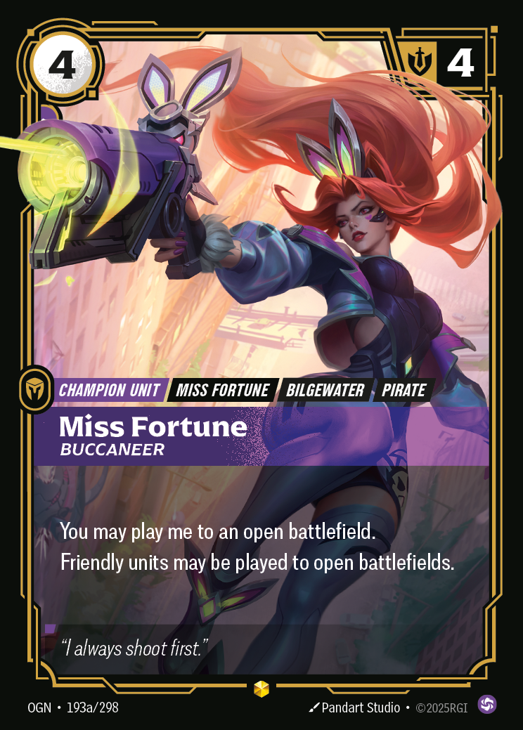 Miss Fortune (Alt Art) - OGN 193a/298 Chinese Version
