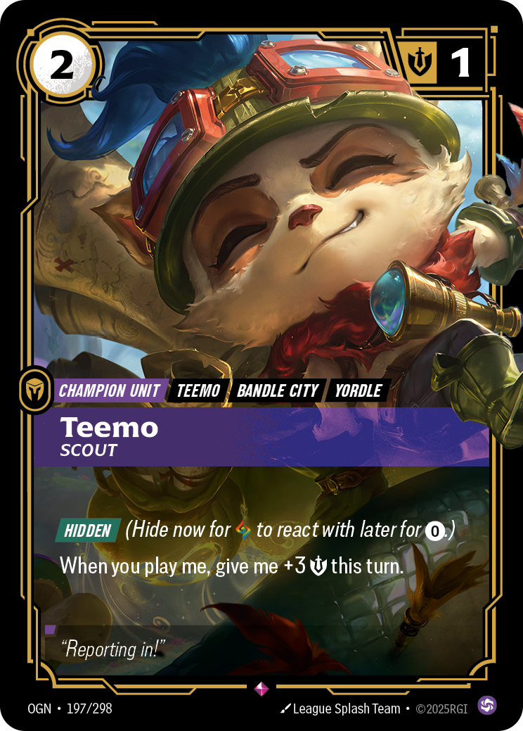 Teemo - OGN 197/298 Chinese Version