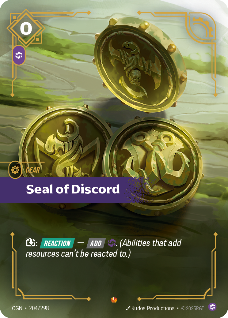 Seal of Discord - OGN 204/298 Chinese Version