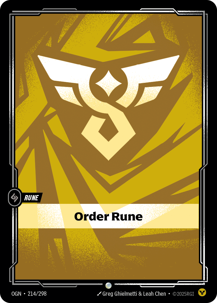 Order Rune - OGN 214/298 Chinese Version