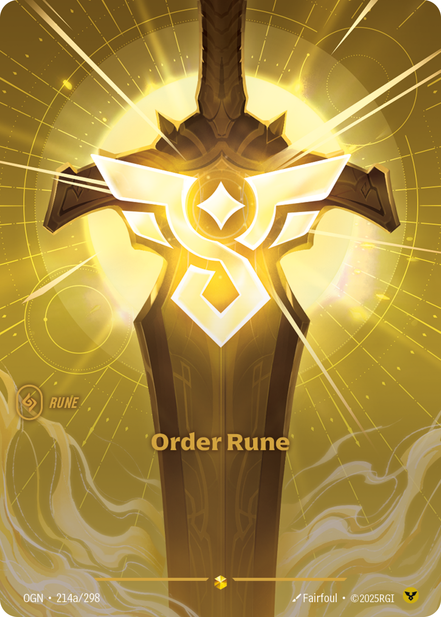 Order Rune (Alt Art) - OGN 214a/298 Chinese Version