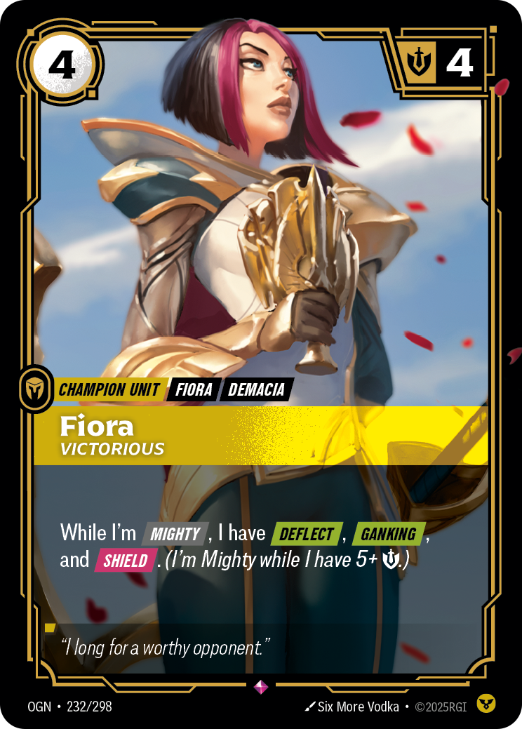 Fiora (Victorious) - OGN 232/298 Chinese Version