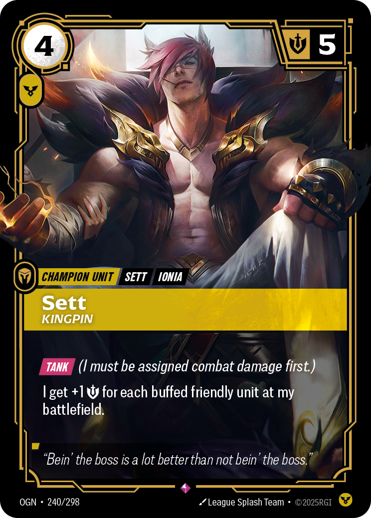 Sett (Kingpin) - OGN 240/298 Chinese Version