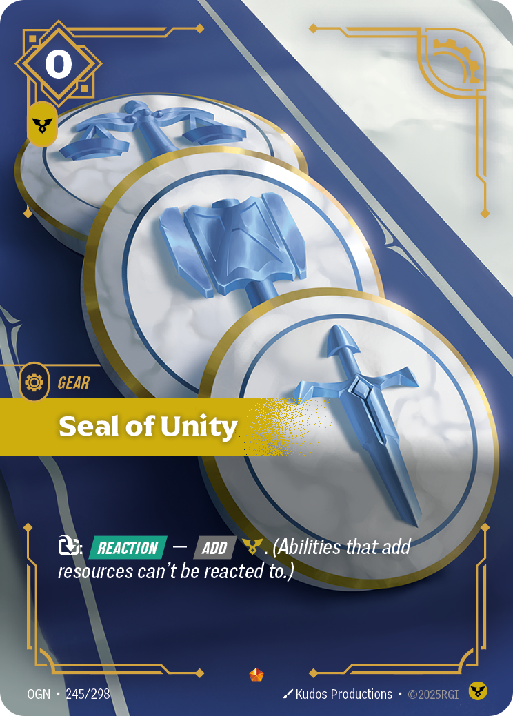 Seal of Unity - OGN 245/298 Chinese Version