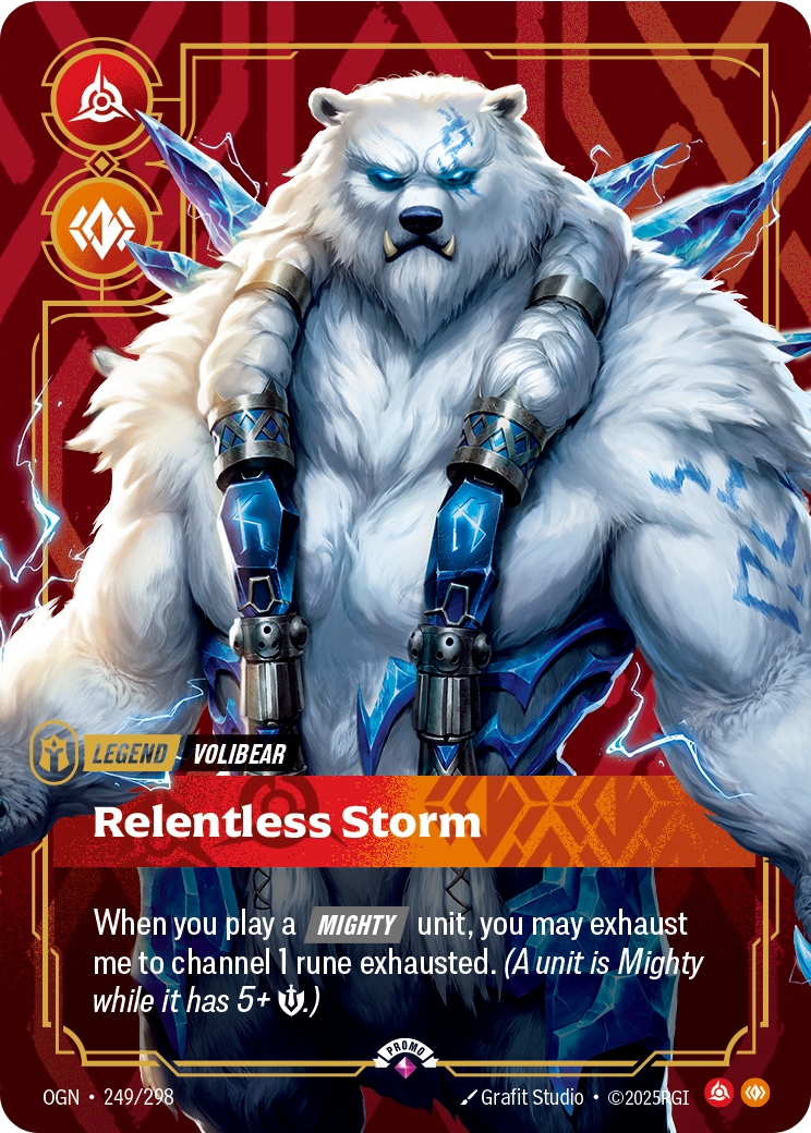 Volibear - Relentless Storm - OGN 249/298 Chinese Version