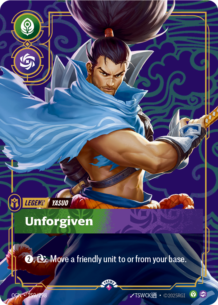 Yasuo - Unforgiven - OGN 259/298 Chinese Version