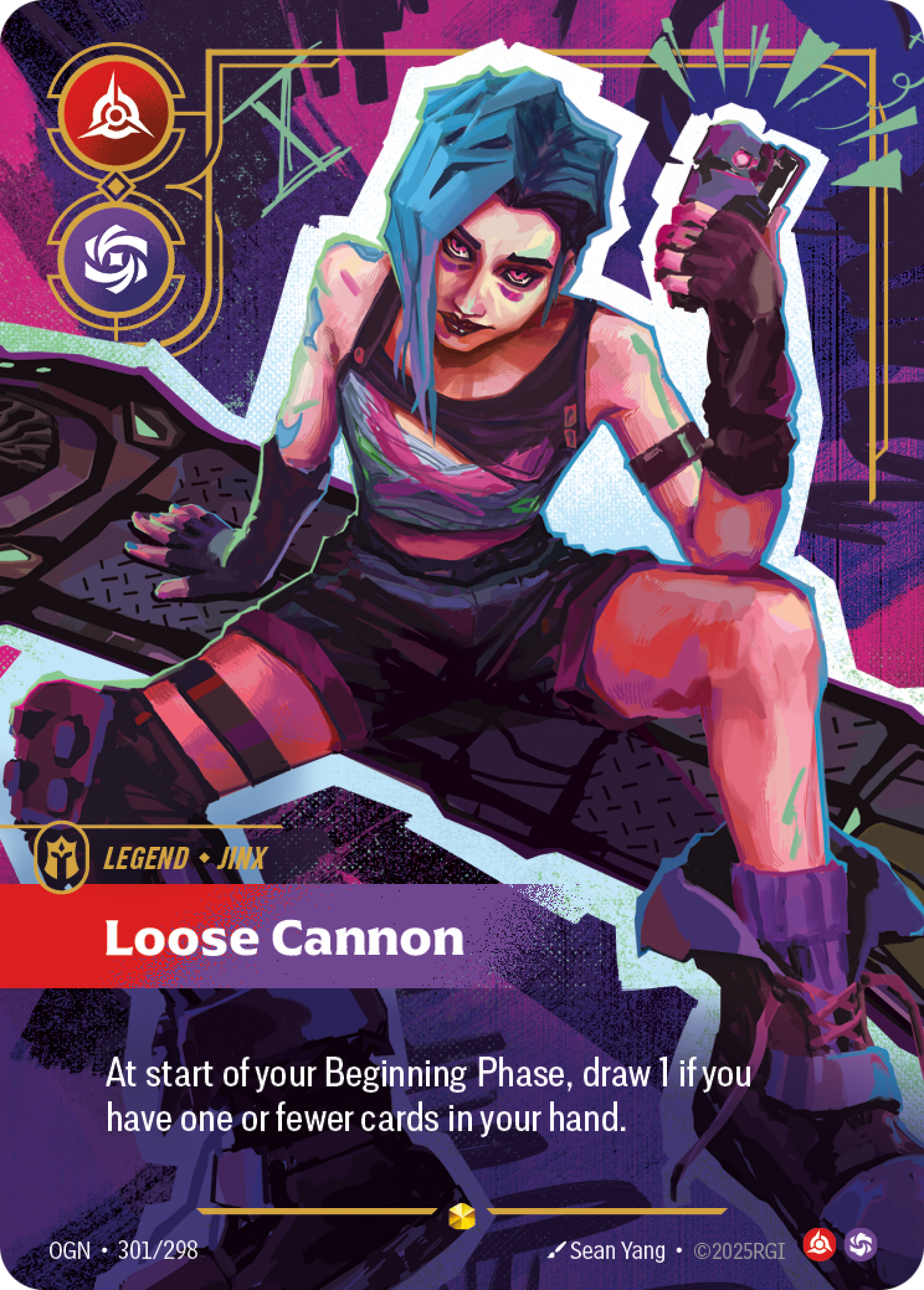 Jinx - Loose Cannon - OGN 301/298 Chinese Version