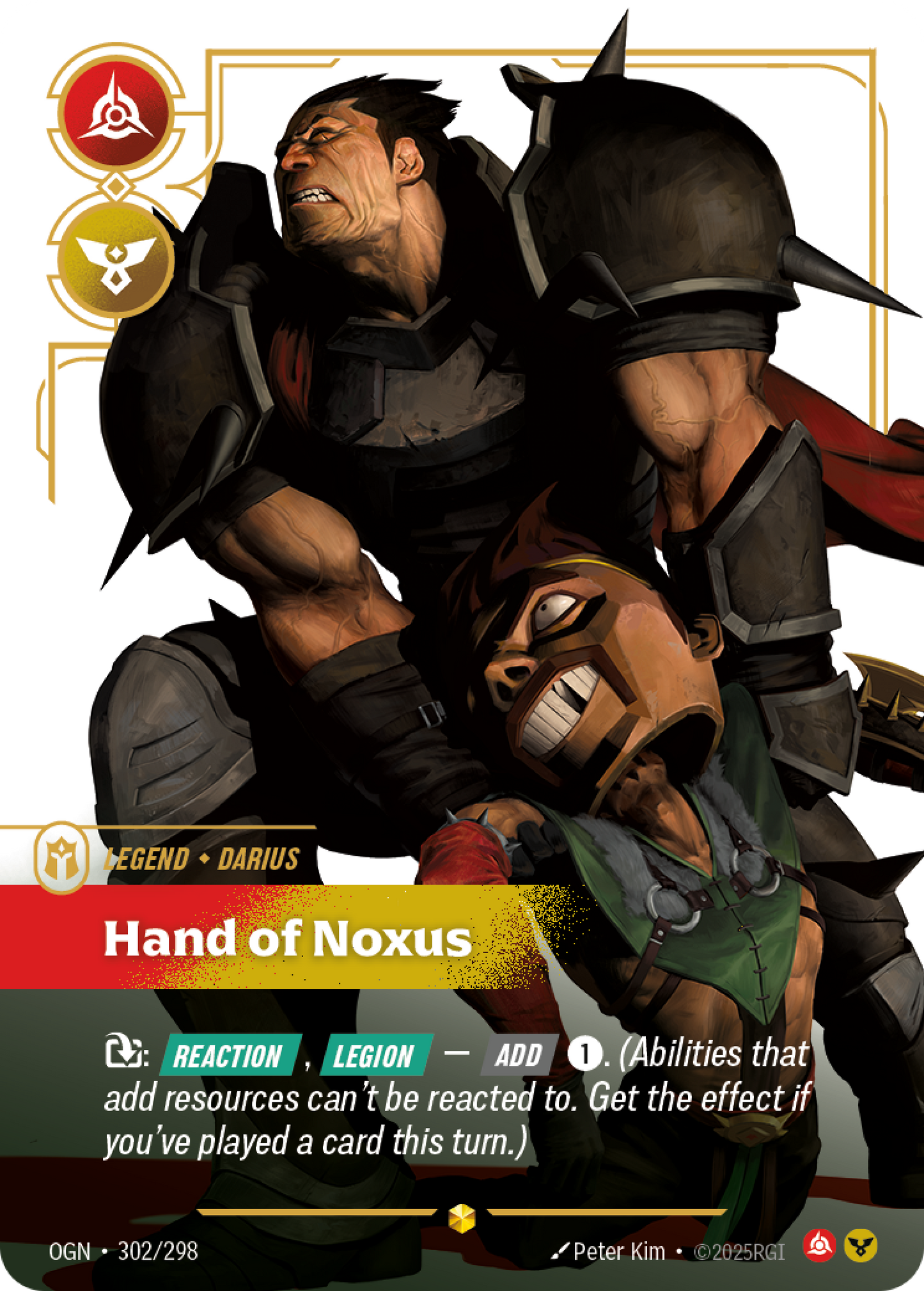 Darius - Hand of Noxus - OGN 302/298 Chinese Version