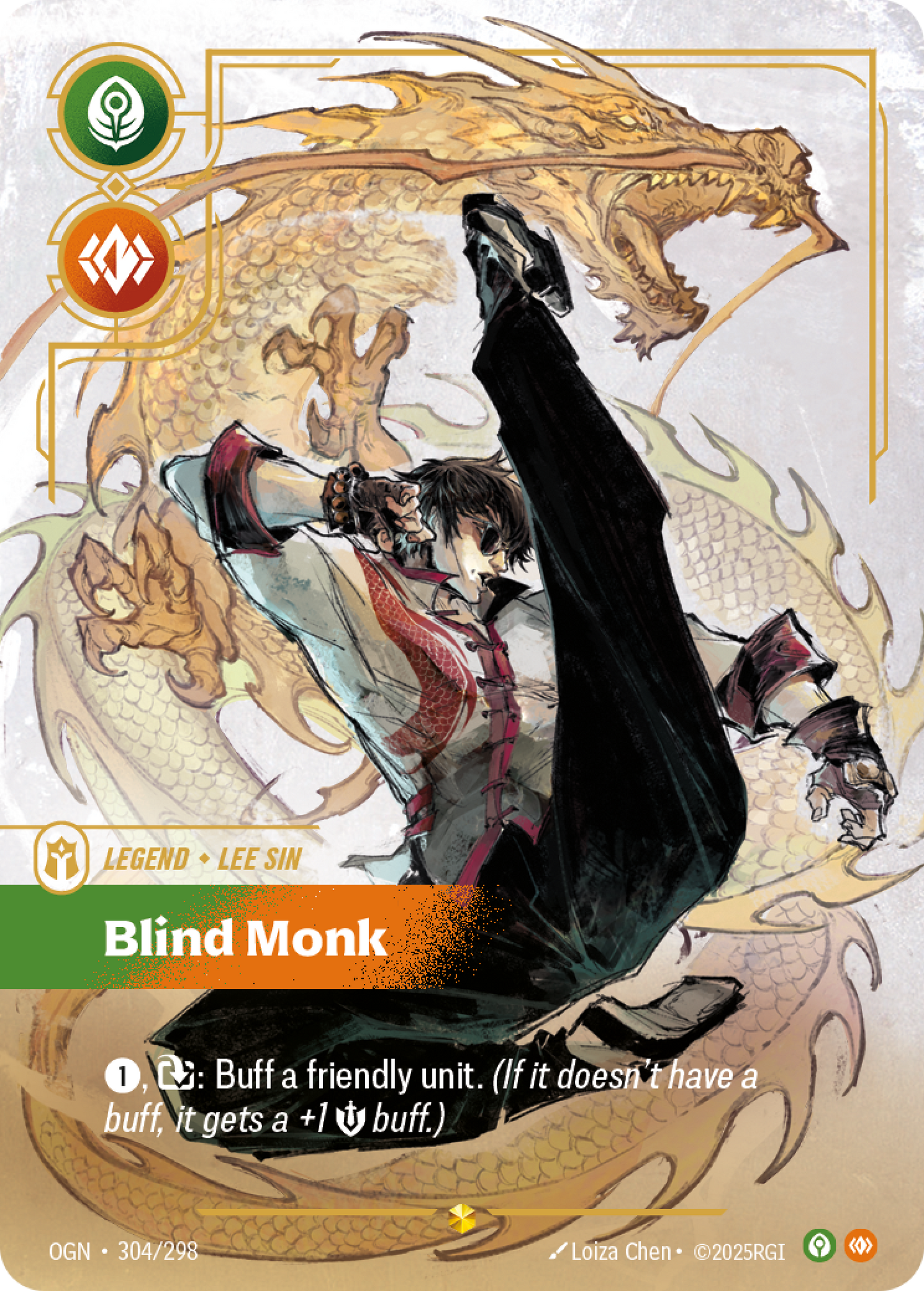 Lee Sin - Blind Monk - OGN 304/298 Chinese Version