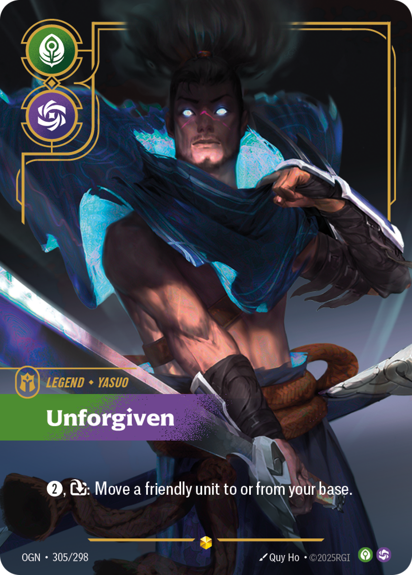 Yasuo - Unforgiven - OGN 305/298 Chinese Version