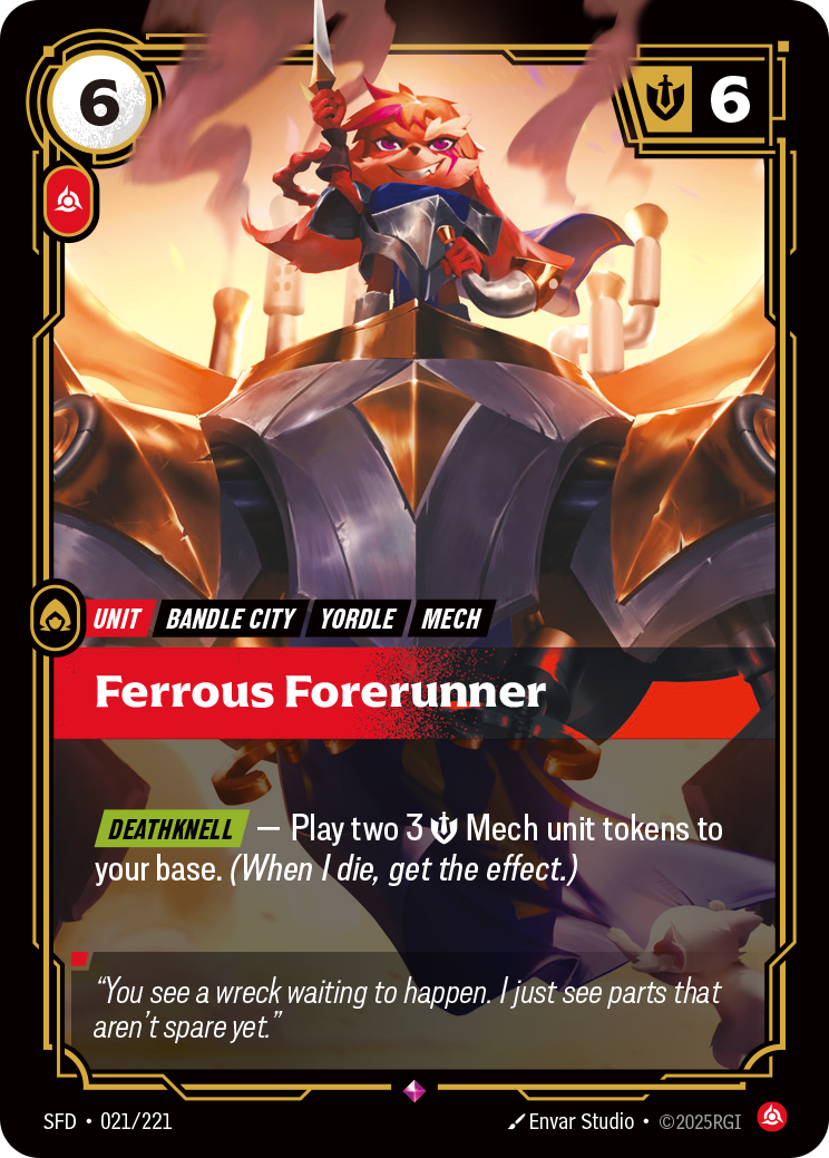 Ferrous Forerunner - SFD 021/221 Chinese Version