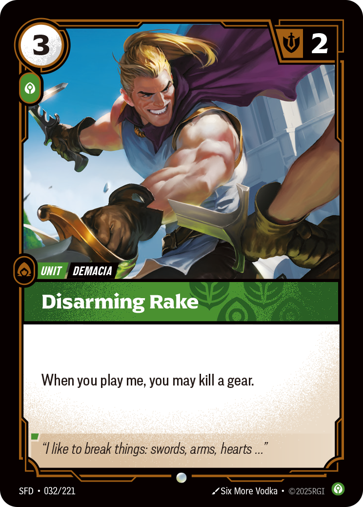 Disarming Rake - SFD 032/221 Chinese Version