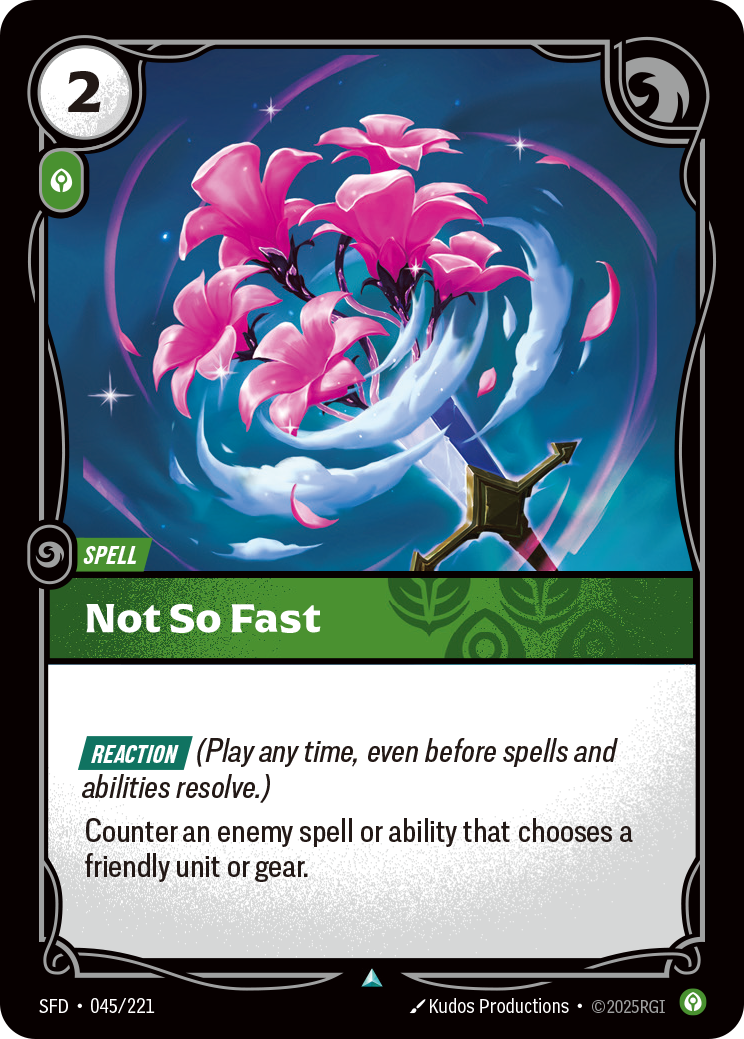 Not So Fast - SFD 045/221 Chinese Version