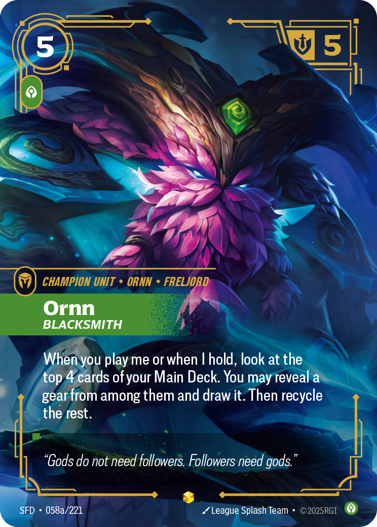 Ornn - SFD 058a/221 Chinese Version