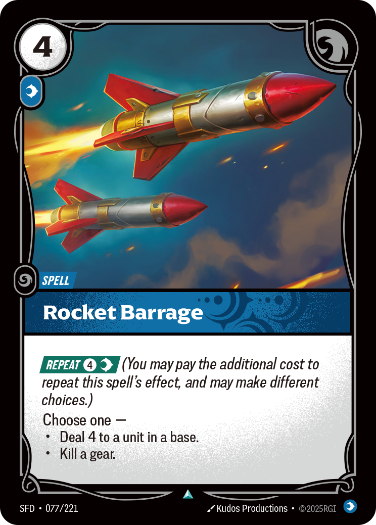 Rocket Barrage - SFD 077/221 Chinese Version