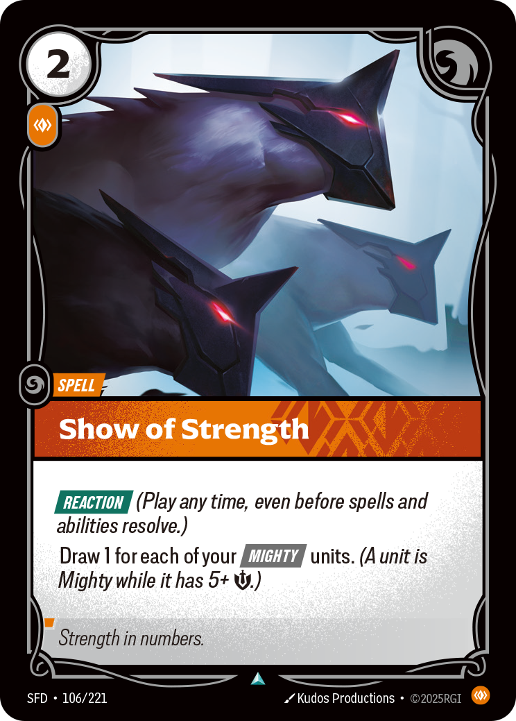Show of Strength - SFD 106/221 Chinese Version