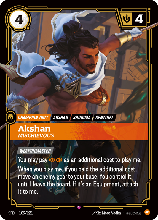 Akshan - SFD 109/221 Chinese Version