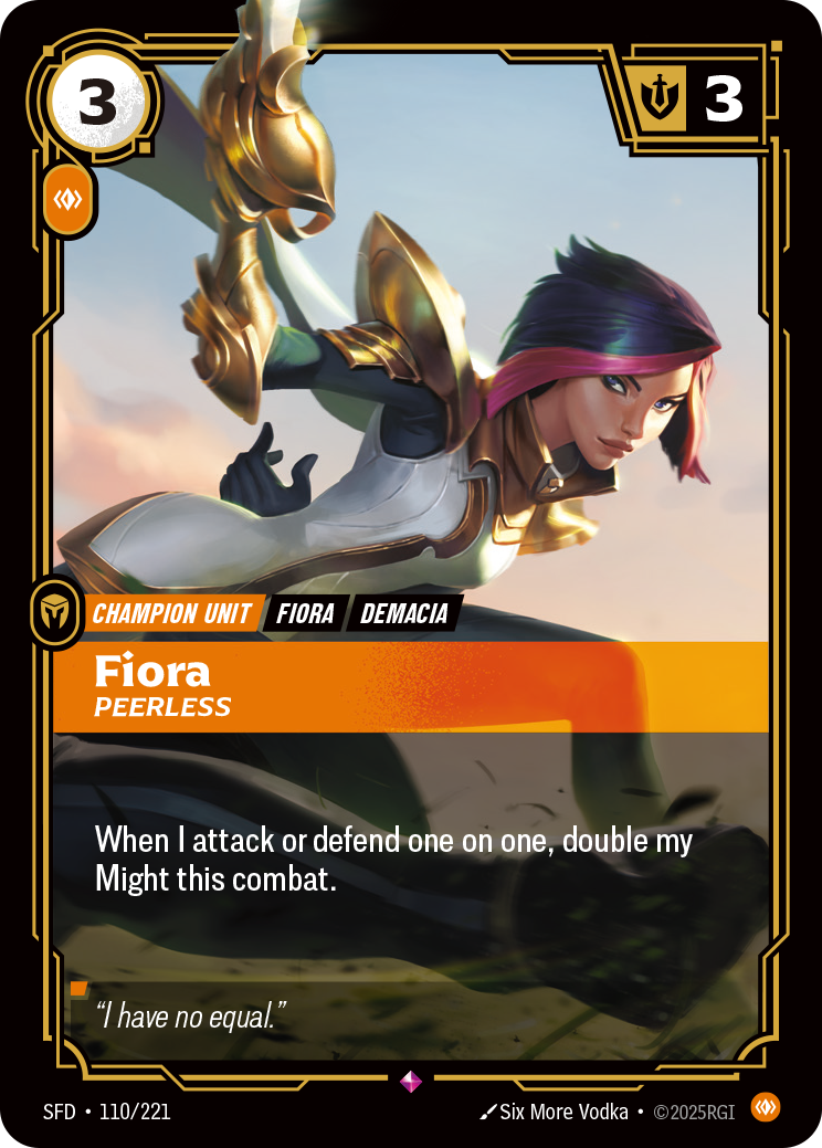 Fiora - SFD 110/221 Chinese Version