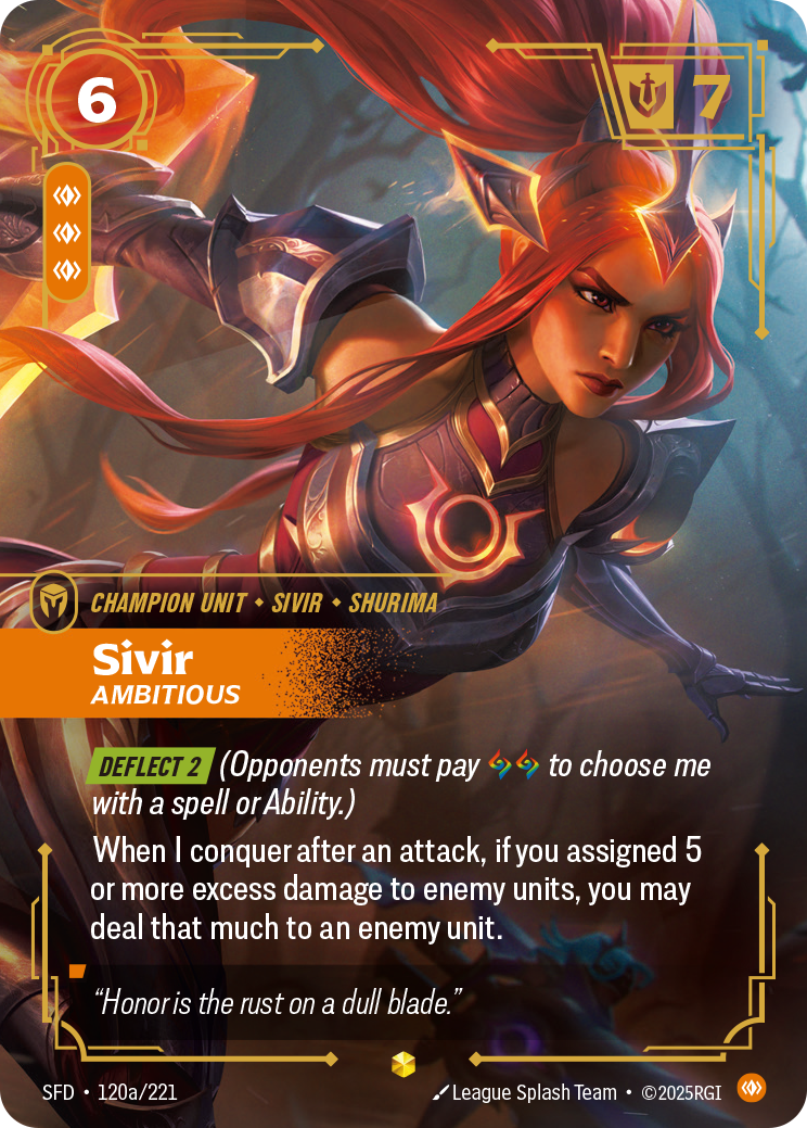 Sivir - SFD 120a/221 Chinese Version