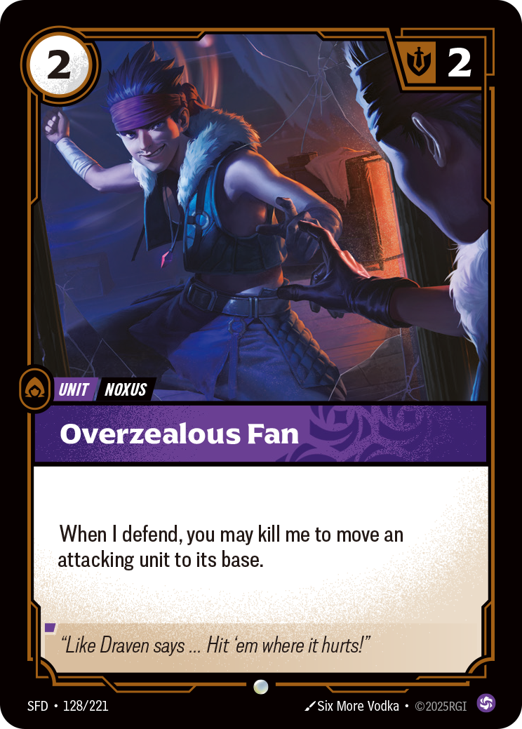 Overzealous Fan - SFD 128/221 Chinese Version