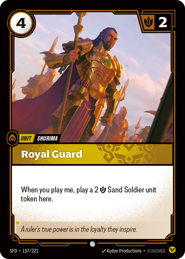 Royal Guard SFD 157/221 Chinese Version