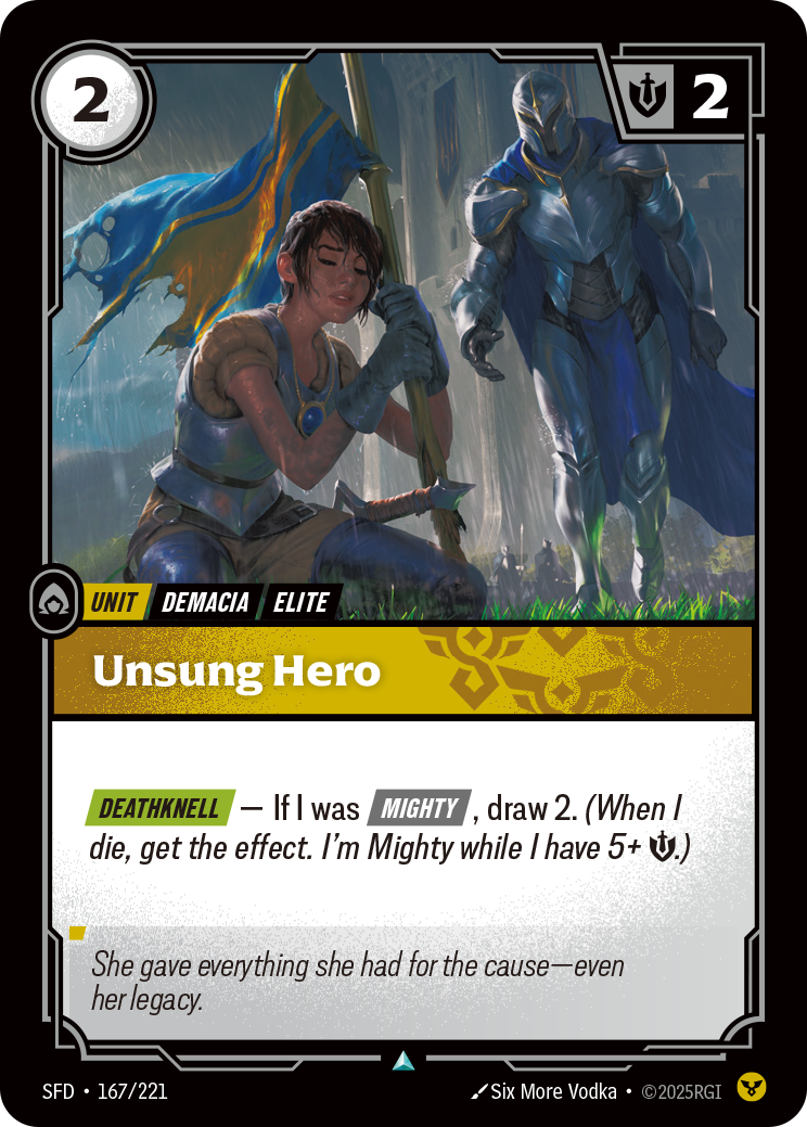 Unsung Hero SFD 167/221 Chinese Version