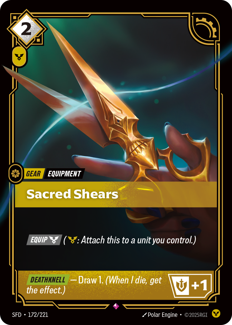 Sacred Shears SFD 172/221 Chinese Version