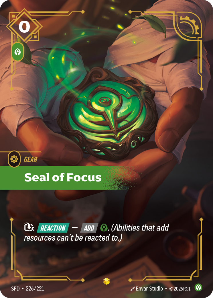 Seal of Focus SFD 226/221 Chinese Version