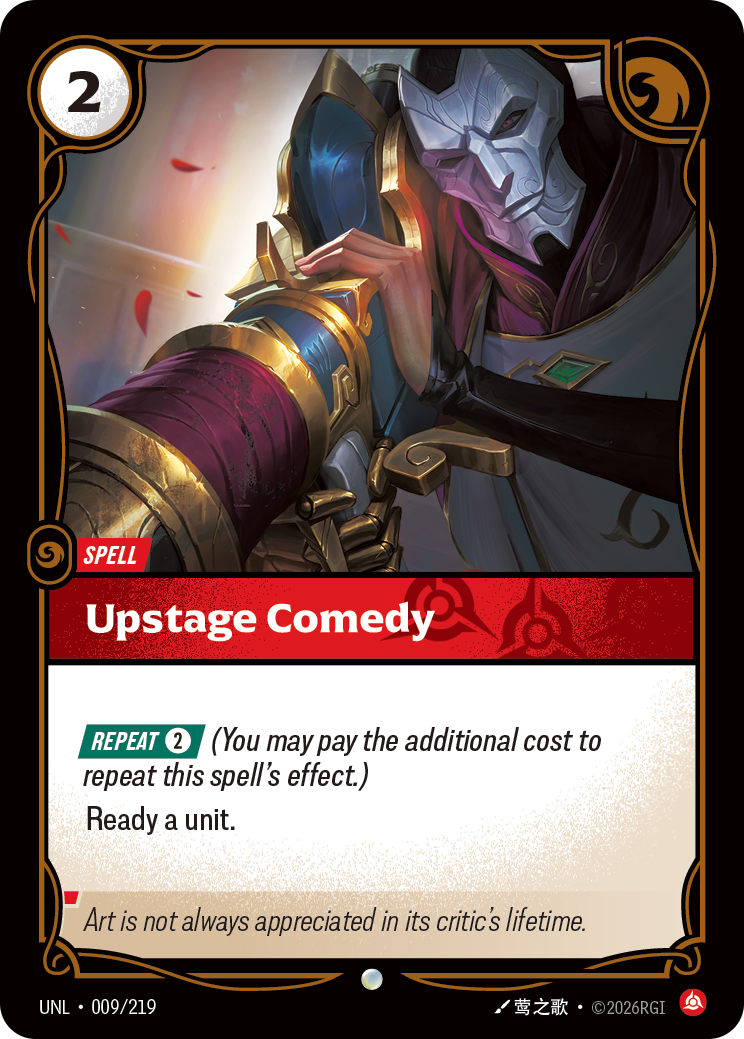 Upstage Comedy UNL 009/219 Chinese Version