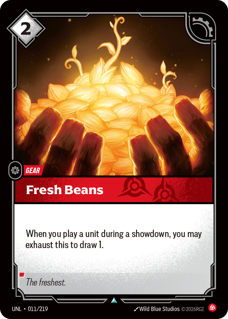 Fresh Beans UNL 011/219 Chinese Version