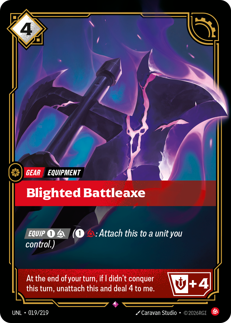 Blighted Battleaxe UNL 019/219 Chinese Version