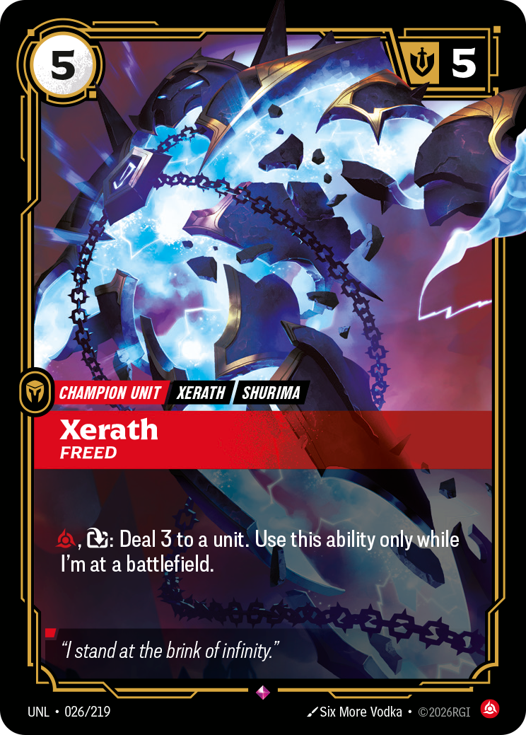 Xerath - Freed UNL 026/219 Chinese Version