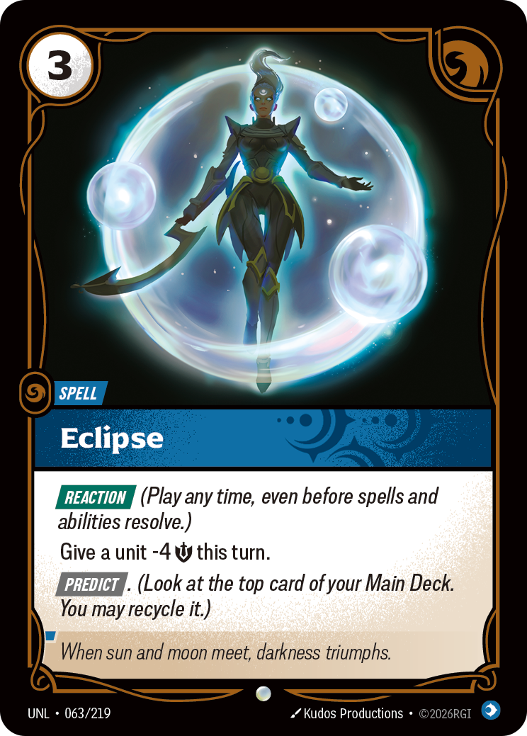 Eclipse UNL 063/219 Chinese Version